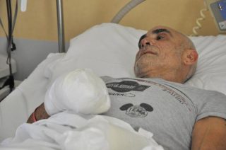 Roberto Zanda all'ospedale di Aosta