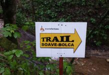 Cartello indicazione Soave Bolca